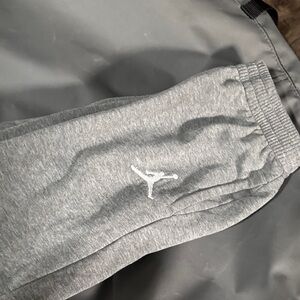 Nike Gray Sweatpants with Iconic Logo